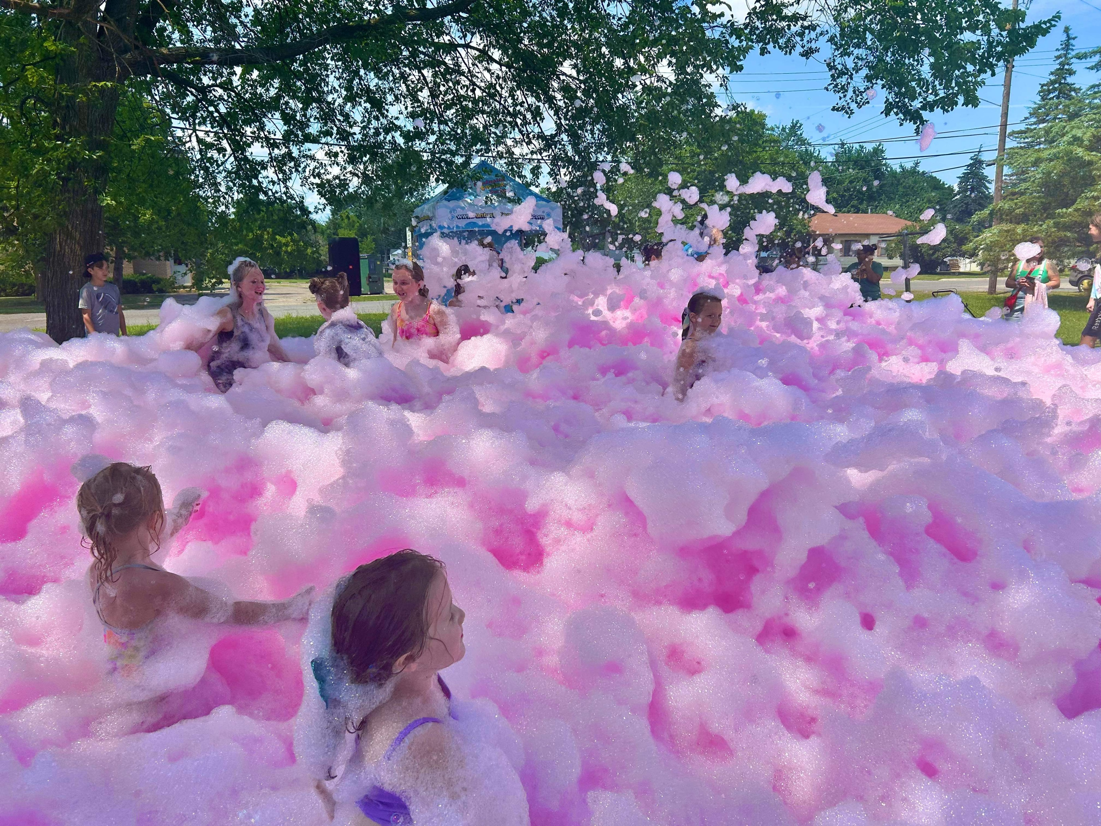 Foam party celebration